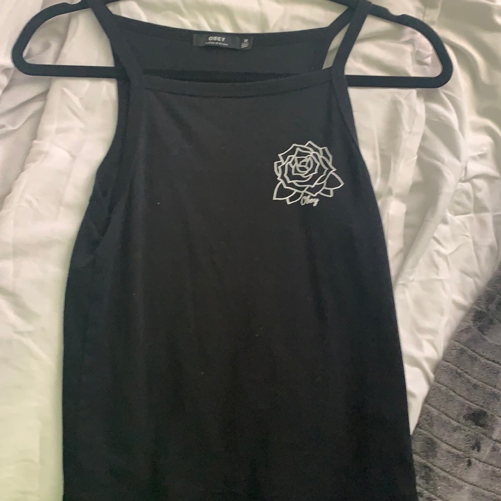blank obey tank top from zumiez